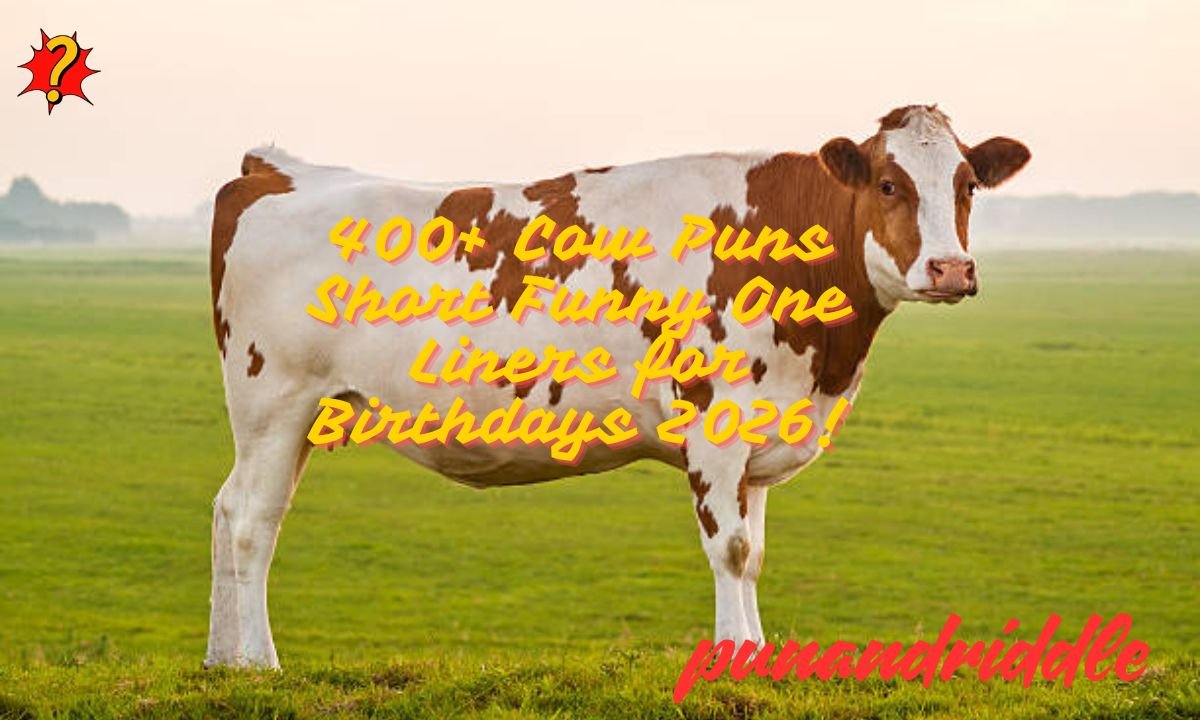400+ Cow Puns Short Funny One Liners for Birthdays 2026!